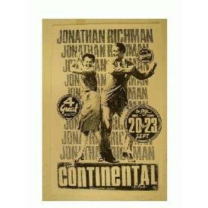 Jonathan Richman Poster Continental Club Handbill Gig