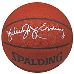 Julius Erving Autographed Basketball