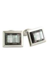 David Donahue Sterling Silver, Mother of Pearl & Hematite Cuff Links $ 