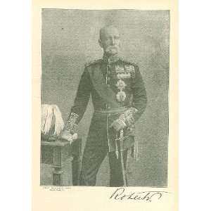  1897 Print British Field Marshal Lord Roberts Everything 