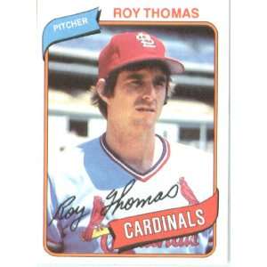  1980 Topps # 397 Roy Thomas St. Louis Cardinals Baseball 