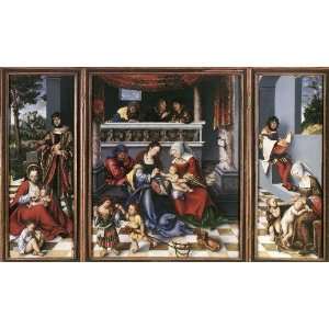  FRAMED oil paintings   Lucas Cranach the Elder   24 x 14 