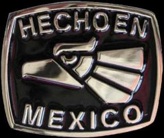 Hecho En Mexico Eagle Belt Buckle  