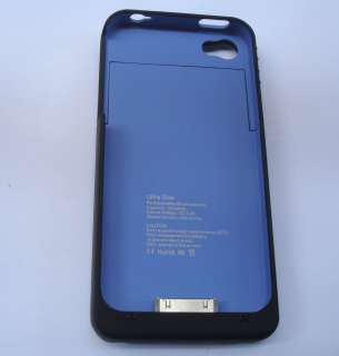 Blue iPhone4 4G 4S Extended Battery Juice Pack Thinner then Mophie 