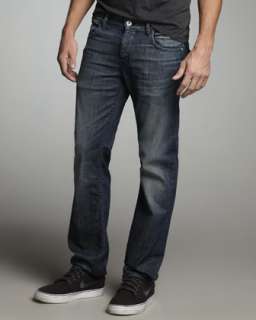 Straight Button Fly Jeans  