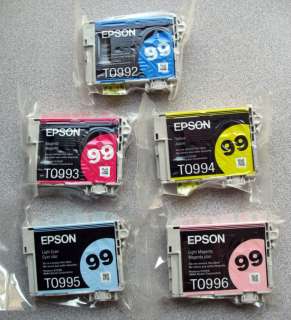 PACK Epson GENUINE 99 Color Ink (NO RETAIL BOX) T099920 ARTISAN 800 