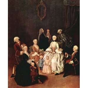 Hand Made Oil Reproduction   Pietro Longhi   24 x 30 inches   Family 