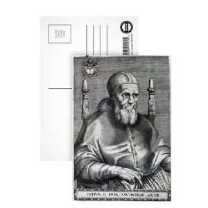 Pope Julius II (engraving) by Raphael   Postcard (Pack of 8)   6x4 