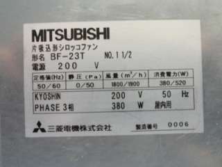 MITSUBISHI OF14KS C Squirrel Cage Phase 3 Industrial Fan AA15  