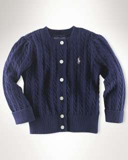 Ralph Lauren Childrenswear Toddler Girls Cable Cardigan Sweater 