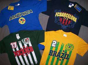 Brazil SPAIN National Pro SOCCER Team T Shirt Futbol  