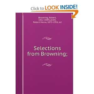   from Browning; Robert Lovett, Robert Morss, Browning Books