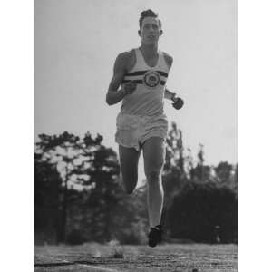  British Track Runner Roger Bannister Running, the First 