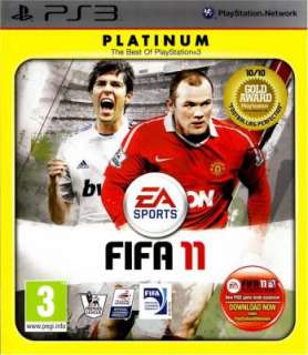 NEW FIFA 11 PS3 PLATINUM REGION FREE SEALED NEW 014633193213  