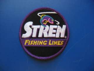 STREN FISHING LINES BASS FISHING PATCH/EMBLEM  