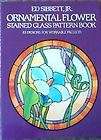 ornamental flower stained glass pattern book  
