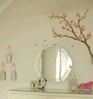 Delicate Flowering Tree branch Wall Art Accent Decal Vinyl Stickers 