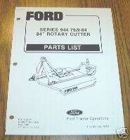Ford 84 Rotary Mower Parts Catalog Series 944 manual  