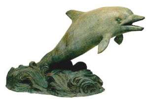 Cast Bronze Jumping Dolphin Fountain  
