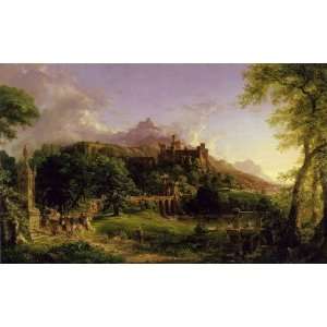  Hand Made Oil Reproduction   Thomas Cole   24 x 14 inches 