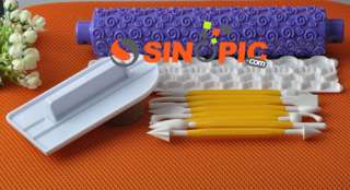 4set Ribbon/Rolling pinCake Cutter Fondant Sugarcraft  