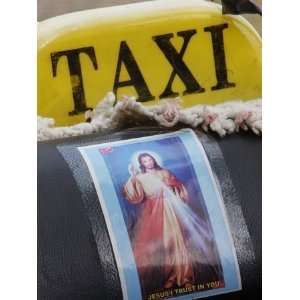  Picture of Jesus in a Taxi, Togoville, Togo, West Africa 