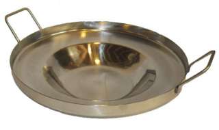    Regular Concave Stainless Steel Comal for Portable Gas Stove  