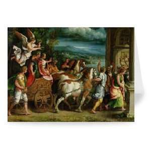 The Triumph of Titus and Vespasian, c.1537   Greeting Card (Pack of 