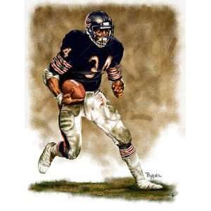 Walter Payton 13x17 Lithograph