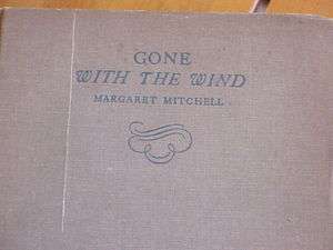 GONE WITH THE WIND MARGARET MITCHELL 1936 BOOK MACMILLAN CO. GREAT 