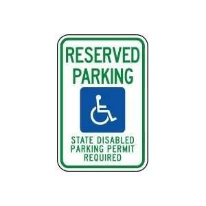 WASHINGTON) RESERVED PARKING STATE DISABLED PARKING PERMIT REQUIRED 