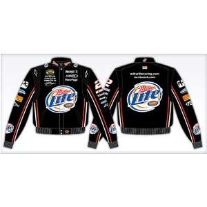  Kurt Busch Miller Lite Twill NASCAR Uniform Jacket by 