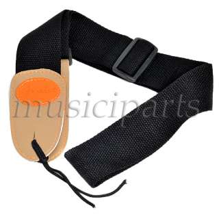 Guitar Bass Strap Cotton With Leather Ends For Fender  