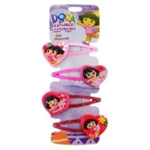  Dora assorted hair clips   4 pcs set 