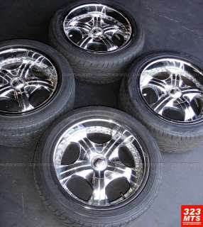 18 USED DEVINO CHROME WHEELS RIMS & USED TIRES  