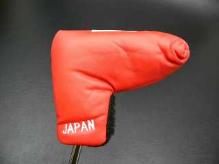 Japan Flag Blade Putter Head Cover, Red, International Heritage 