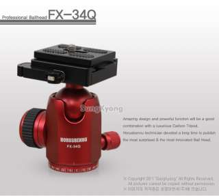 HorusBennu FX 34Q Tripod Ball Head RED (Quick Release)  