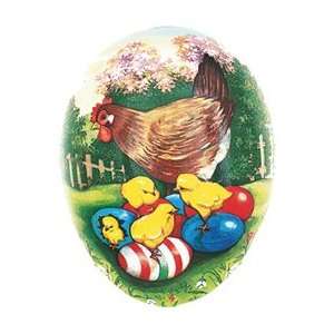   Hen & Chicks Papier Mache Egg Container ~ Germany