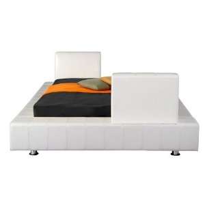  Urbansphere Pacific Upholstered Bed in White   Queen