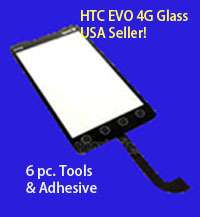 HTC EVO 4G (Sprint) Glass with Digitizer Complete Kit  