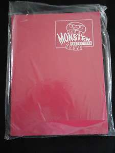 Monster Binder/Album/Portfolio 9 Pocket Matte PINK NEW  