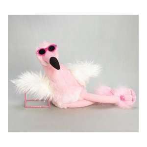  17H Hollywood Flamingo Plush with Sunglasses and Sandals 