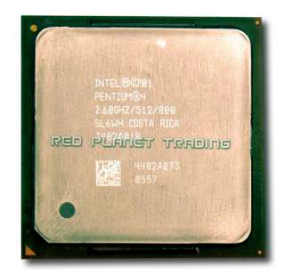 Intel Pentium 4 2.6 GHz 478 pin CPU Processor SL6WH 800  