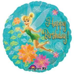   Happy Birthday Tinkerbell Flowers 18 Balloon Mylar Toys & Games