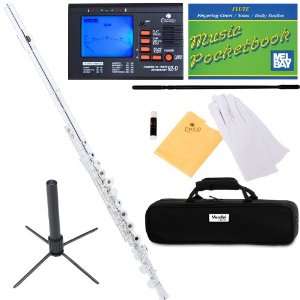   Plated C Flute with Case, Tuner, Stand, and More Musical Instruments