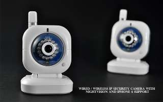 Wired / Wireless IP Security Camera with Nightvision and iPhone 4 