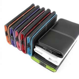 Card Wallet Flip Leather Case Cover For iPhone 4 + Film  