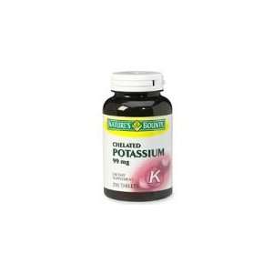  Natures Bounty Chelated Potassium, 99 mg, tablets   250 