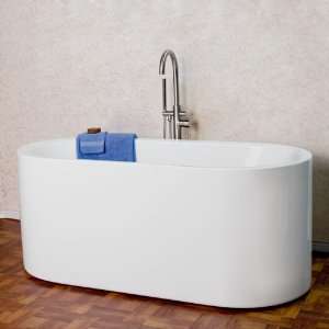 63 Miriam Freestanding Acrylic Soaking Air Bath Tub   (No Overflow or 