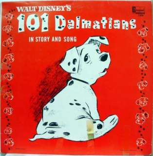 101 DALMATIONS in story and song LP DISNEYLAND 1308  